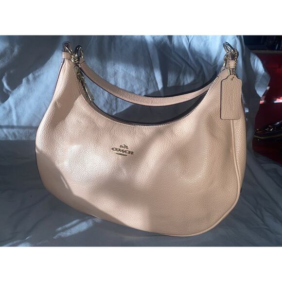 Coach Baguette Handbag Convertible Nude/Light Pink Leather - Picture 1 of 8